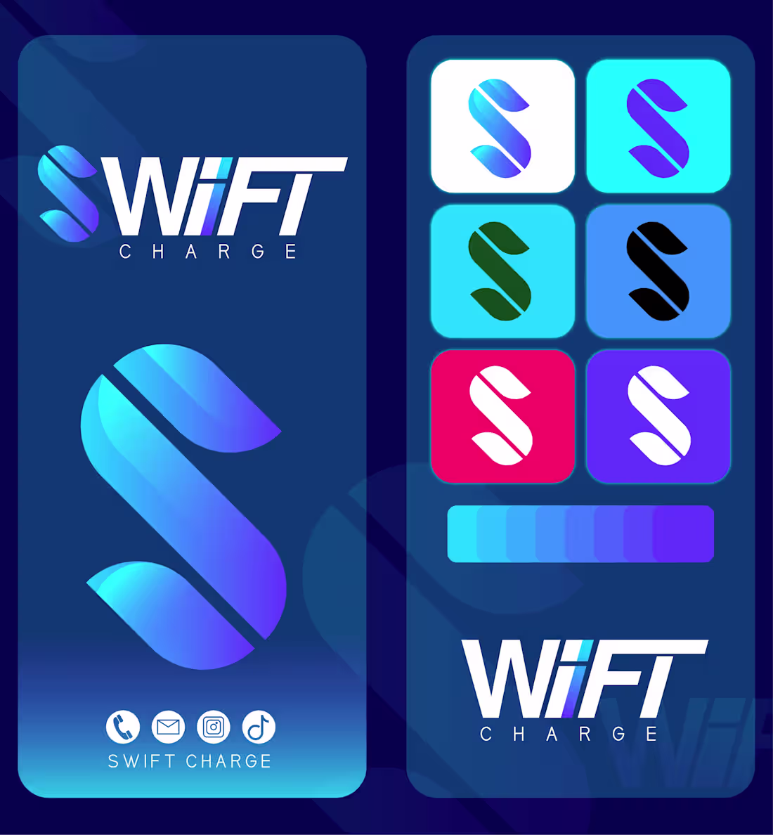 Cover image for Swift charge logo design