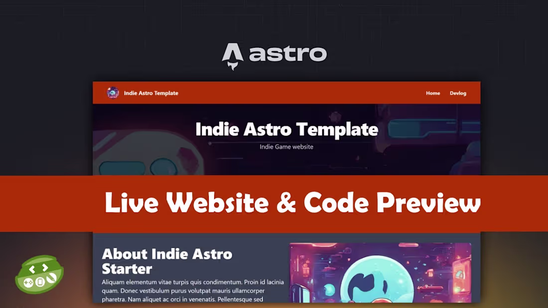 Cover image for Indie Astro 4 Template - Live Preview & Code Preview - YouTube