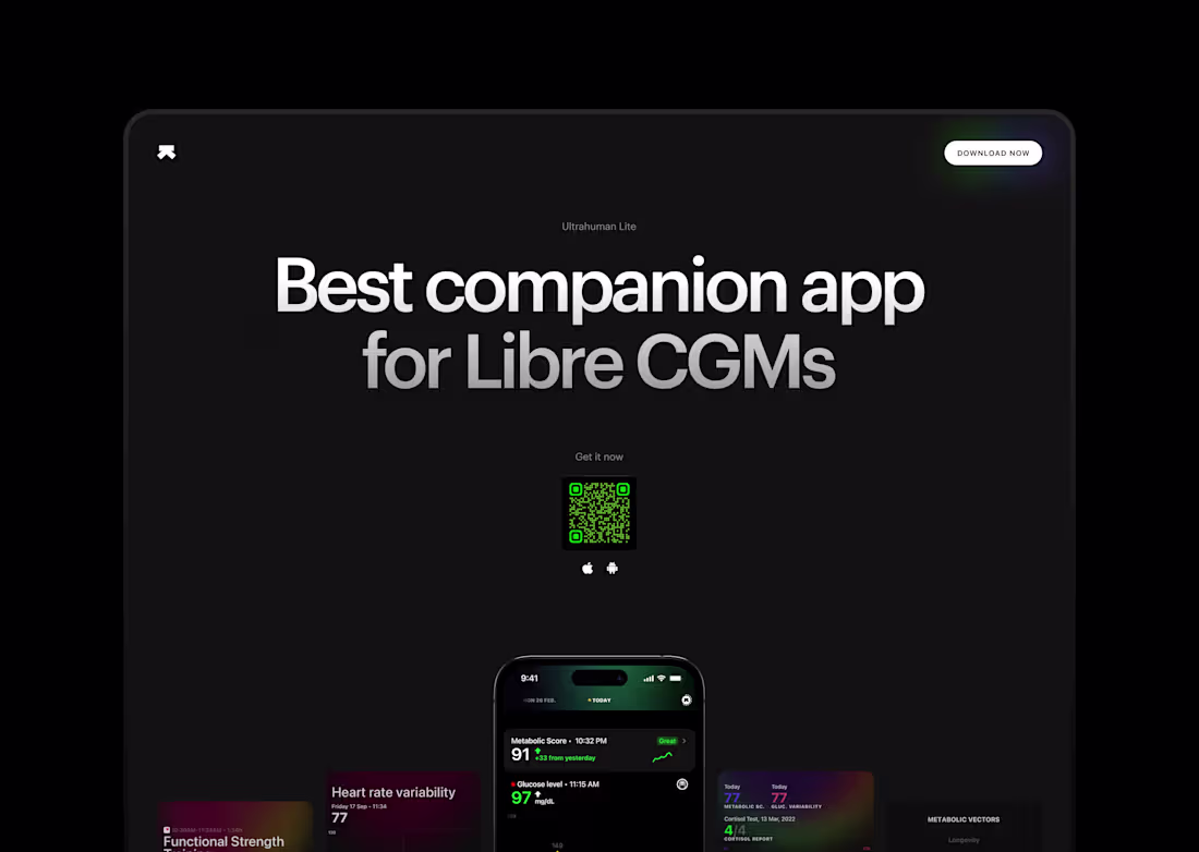 Cover image for Landing page design for Ultrahuman M1