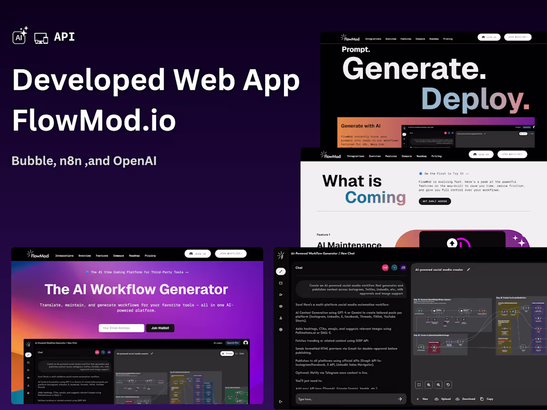 Cover image for FlowMod.io – AI Automation Platform