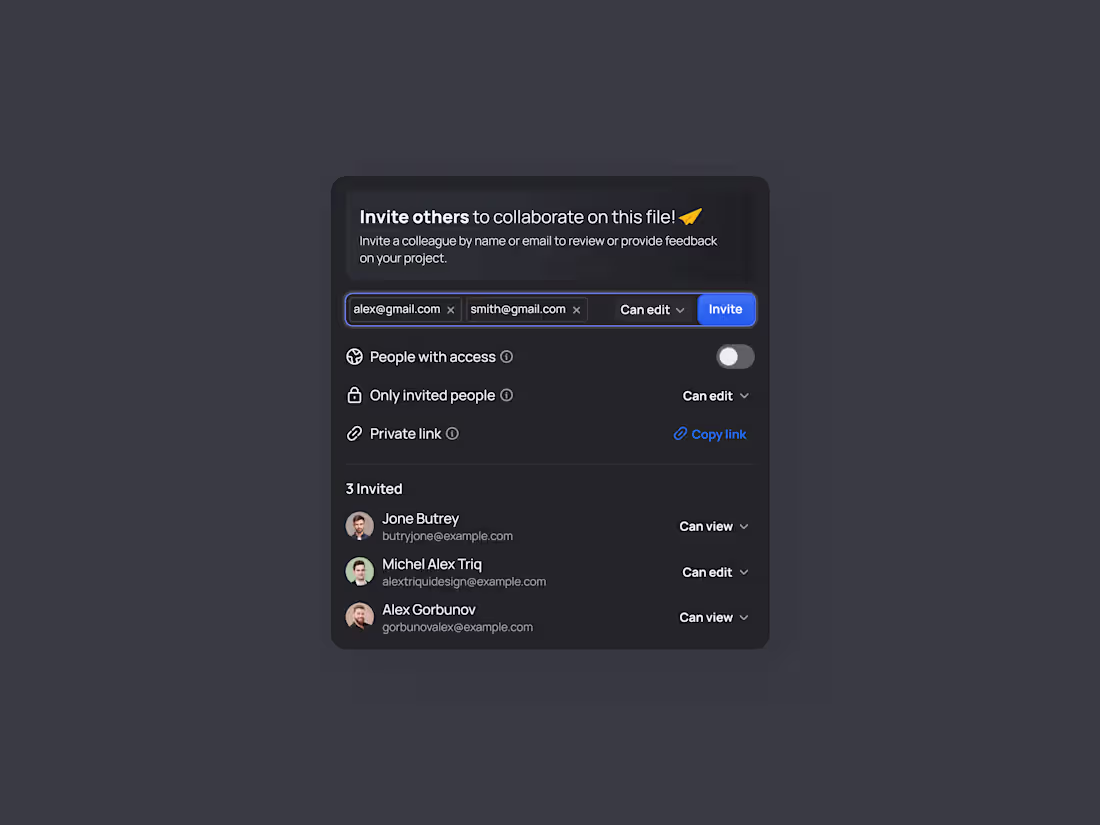 Cover image for Invite Team Members SaaS UX UI