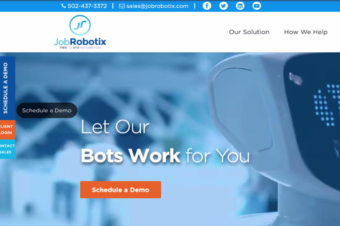 Cover image for JobRobotix website build