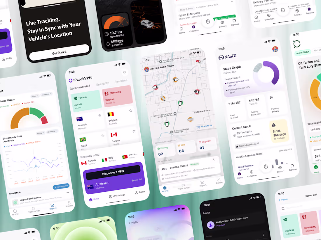 Cover image for Premium Mobile App UI/UX Desig