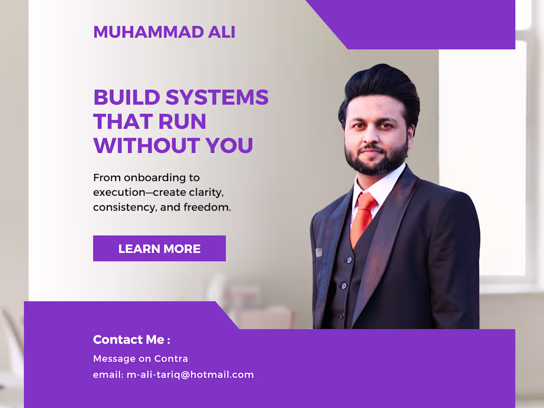 Cover image for Operations Systems & Team Enablement for Service-Led Brands