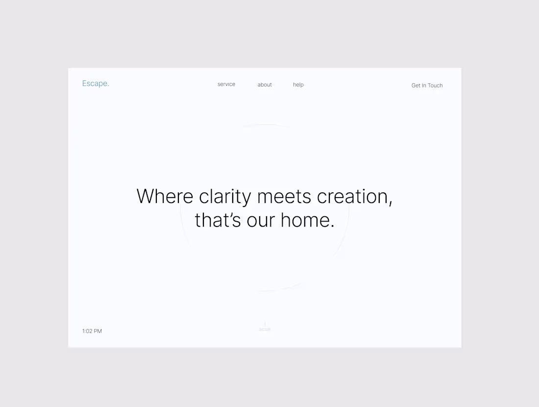 Cover image for Minimal Hero section