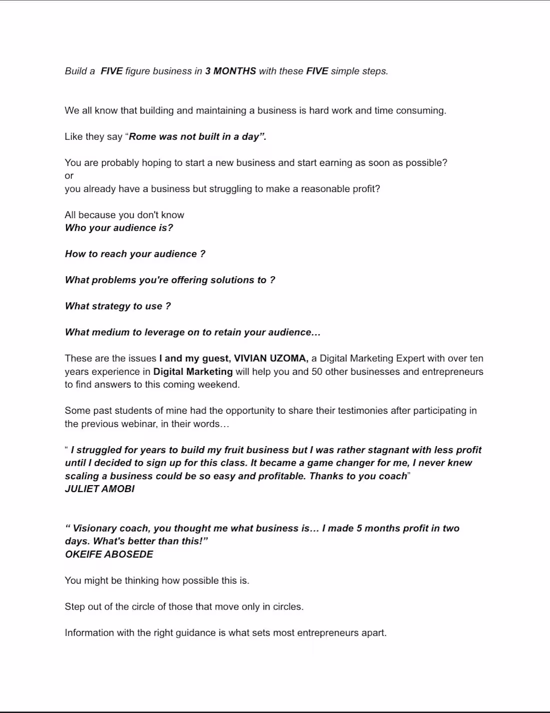 Cover image for Sales copy for an online career coach