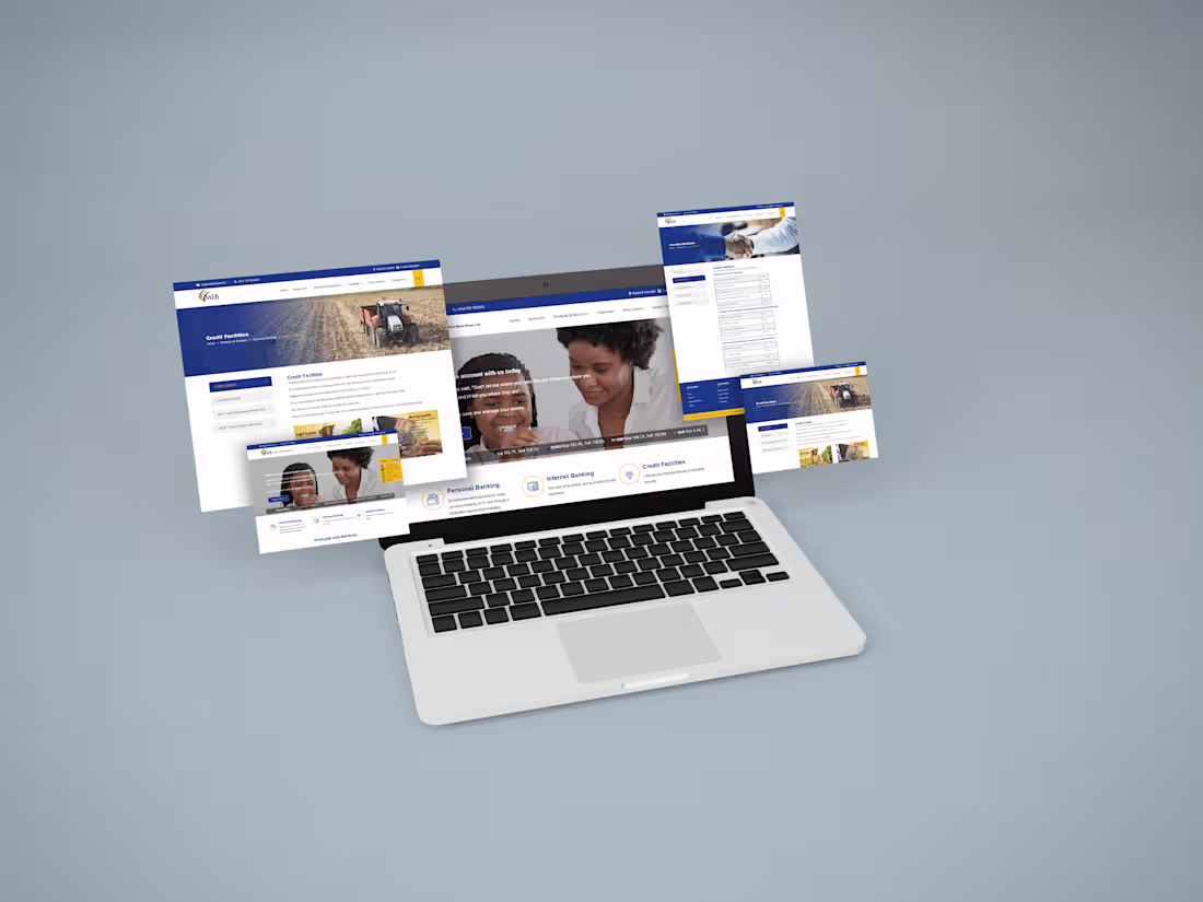 Cover image for Front-end development, Design and Backend - Middle East Bank
