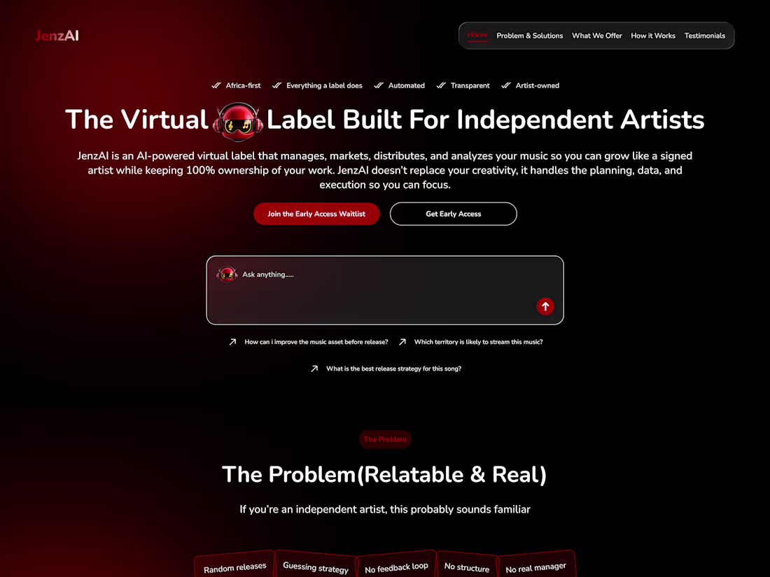 Cover image for Unlock Music Success with AI: Grow Your Career with JenzAI