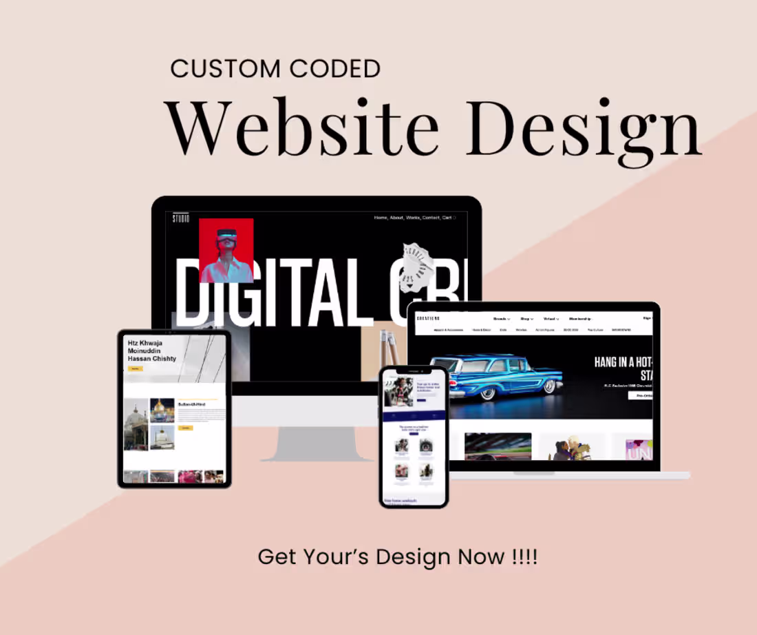 Cover image for Custom-Coded Website Development
