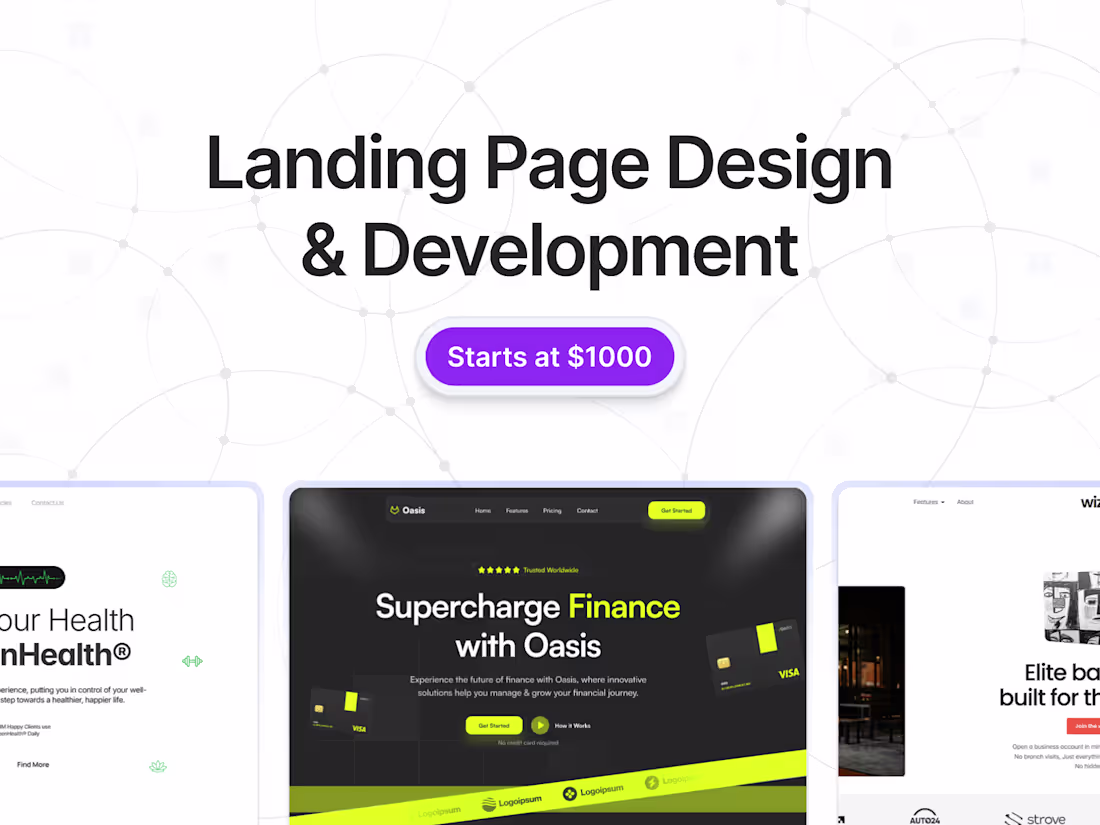 Cover image for Landing Page Design & Development