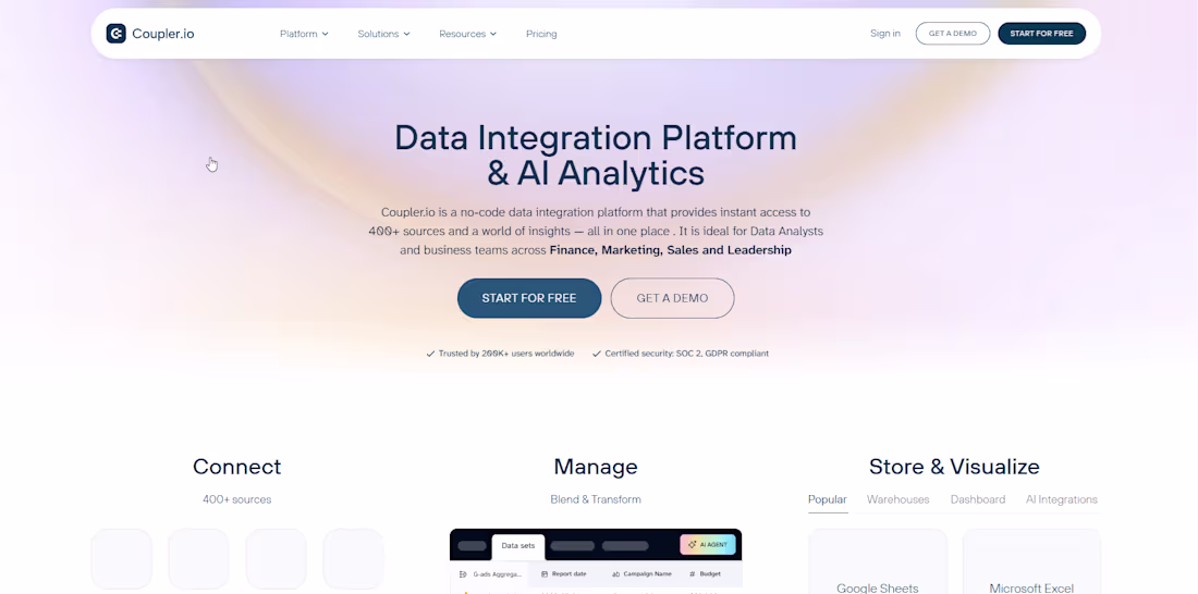 Cover image for AI-Powered Dashboard & Data Insights