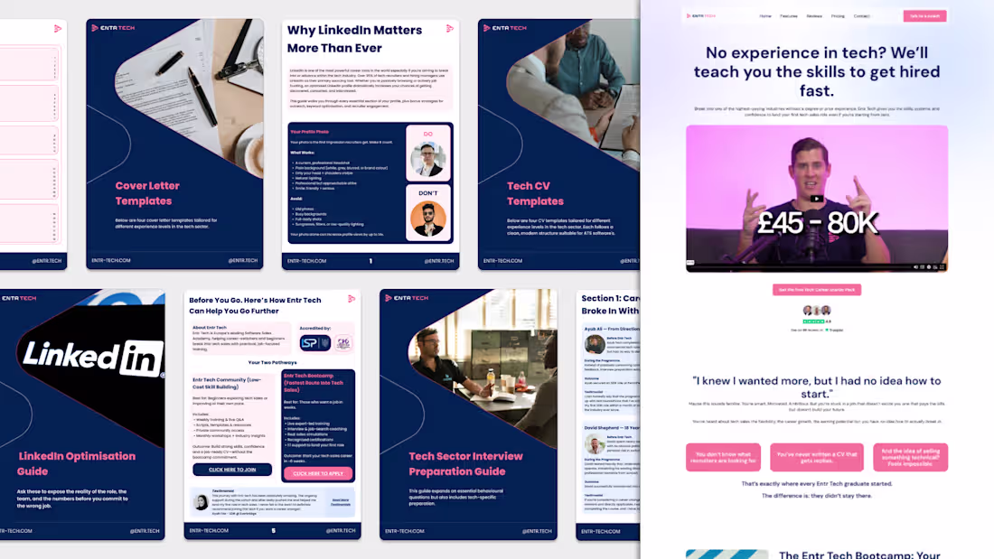 Cover image for Lead magnet and landing page