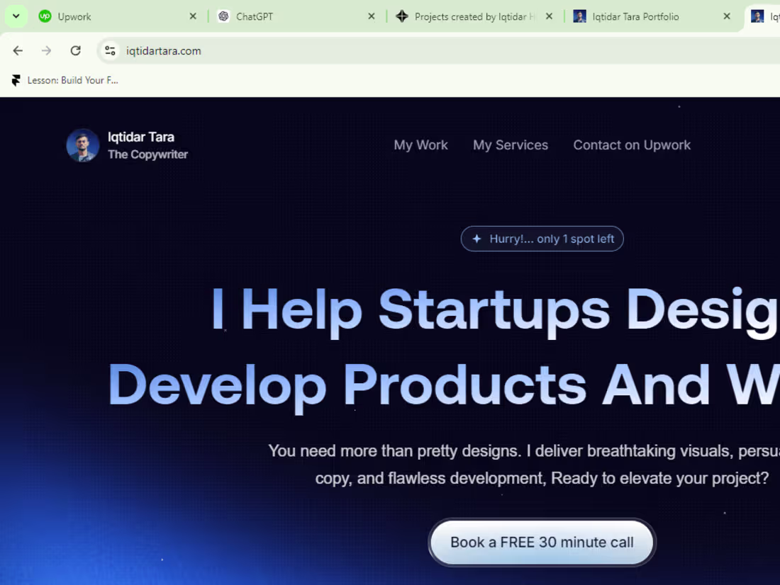 Cover image for Iqtidar Tara Portfolio