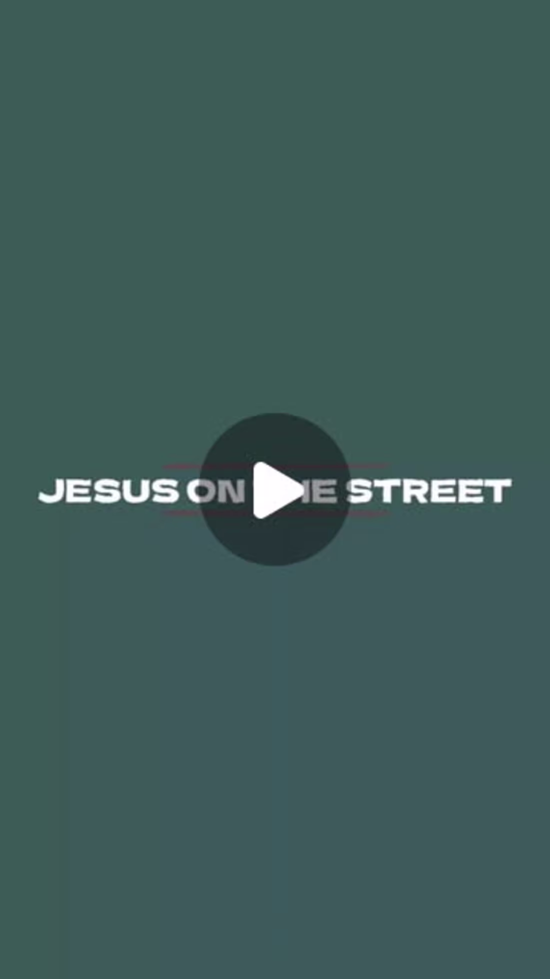 Cover image for Cinematic Advert for 'Jesus on the Street'