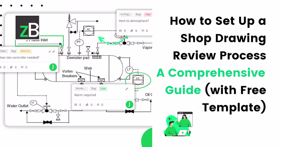 Cover image for Blog Post| B2B SaaS| How to Set Up A Shop Drawing Review Process