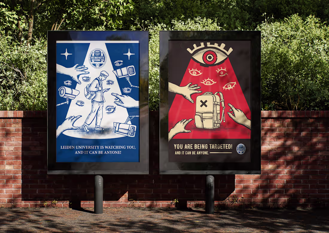 Cover image for Universteit Leiden - Warning Poster