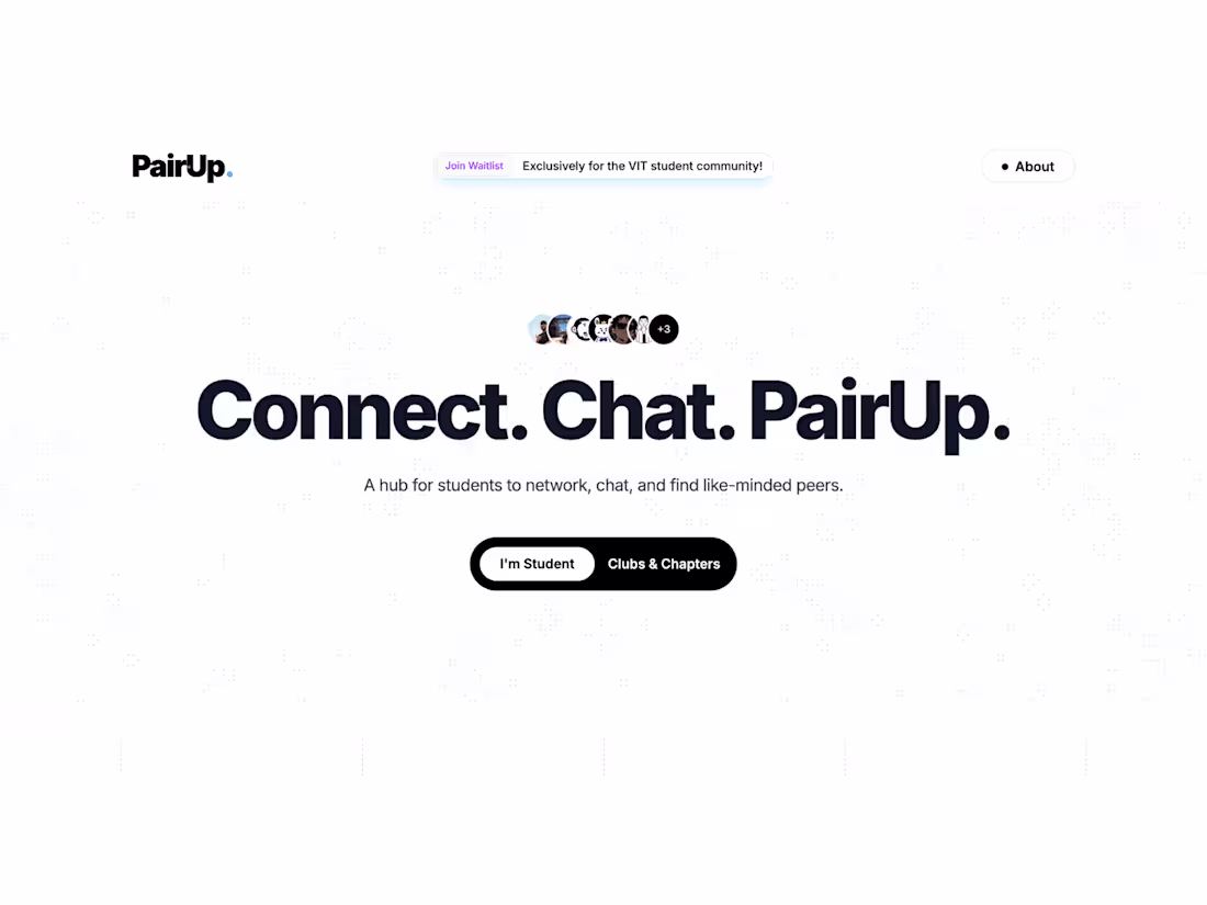 Cover image for PairUp – The Ultimate Networking Hub for College Students