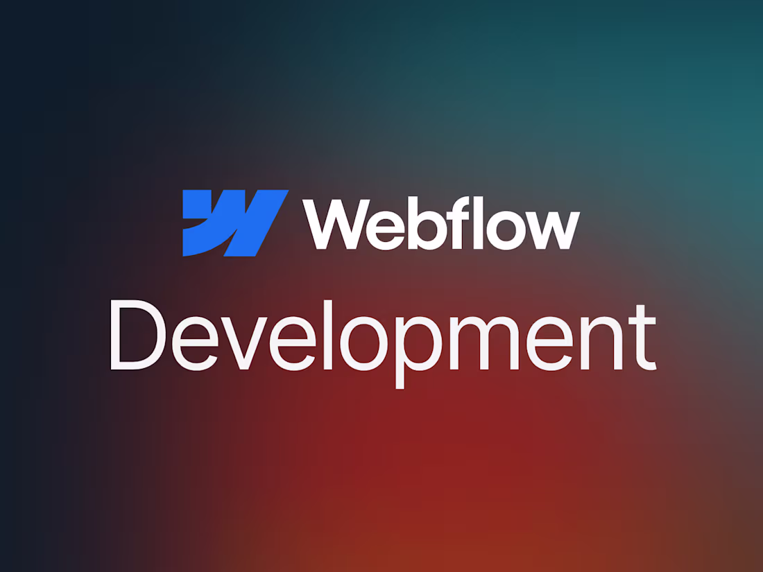 Cover image for Webflow Certified Partner – Website Development