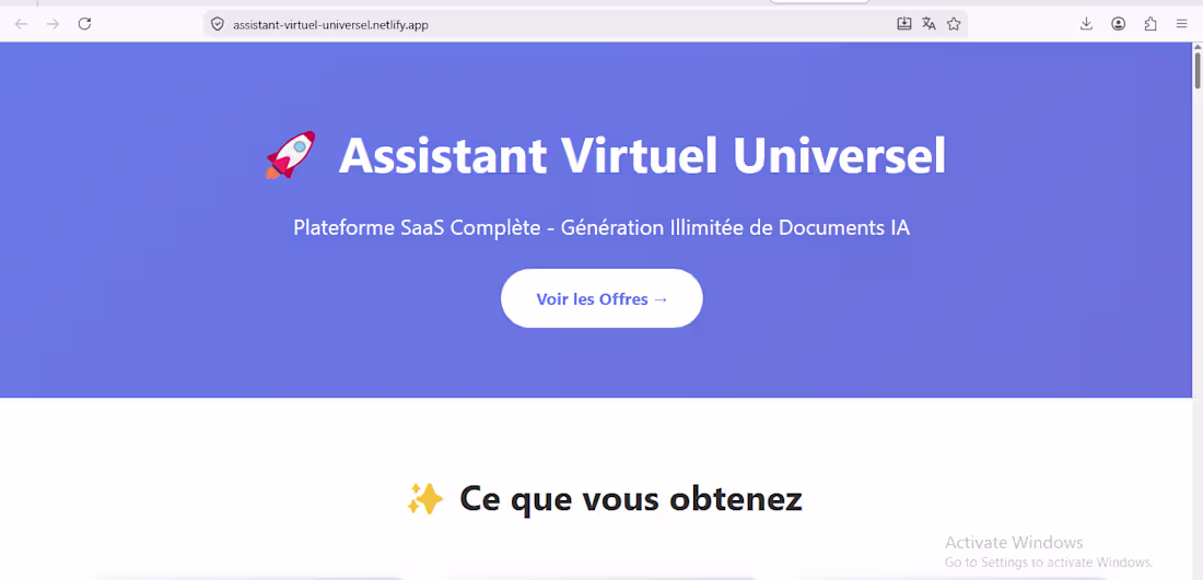 Cover image for Landing page for an AI