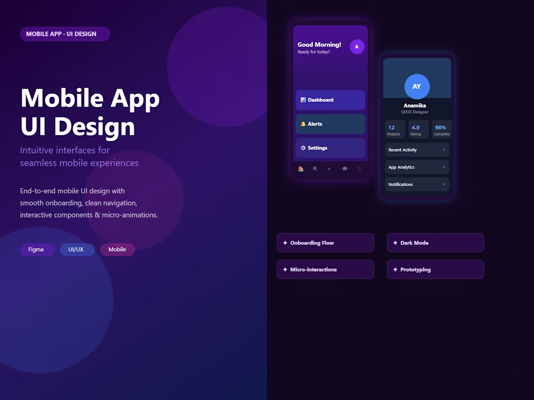 Cover image for Mobile App UI — Mobile App Design