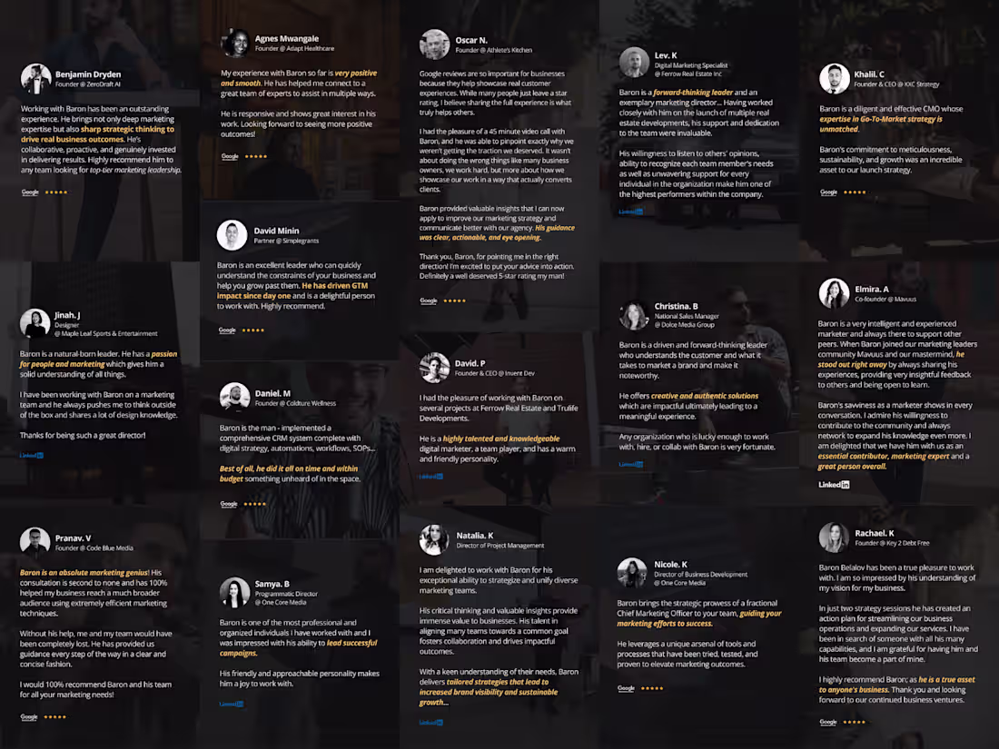 Cover image for Google Reviews & LinkedIn Recommendations