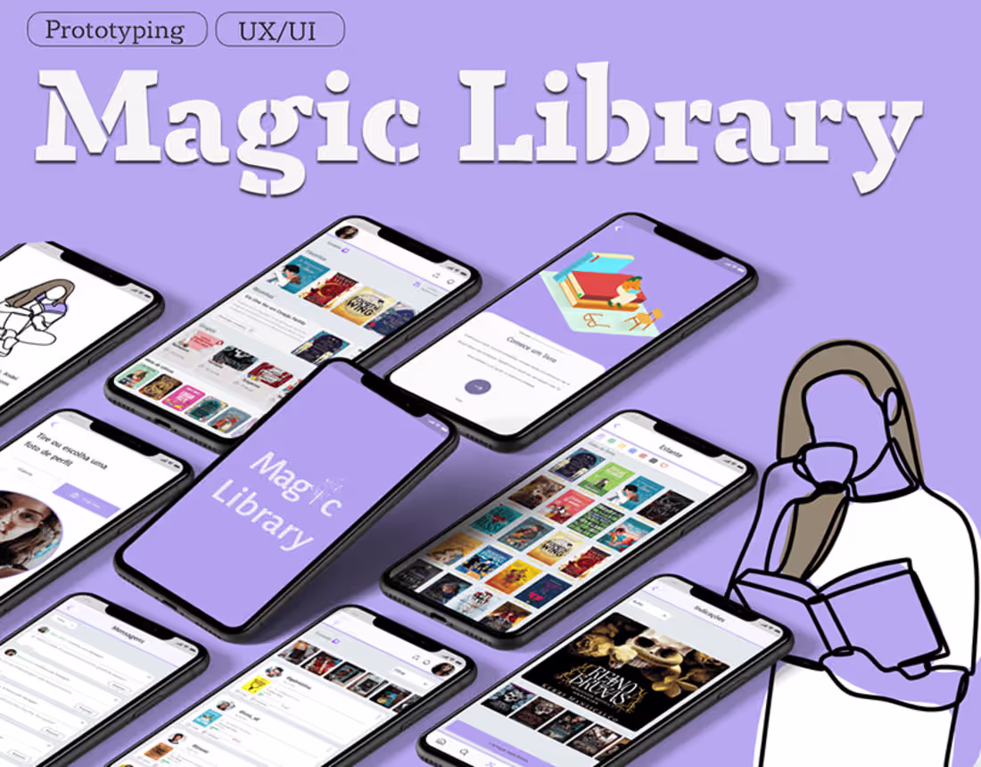 Cover image for MAGIC LIBRARY - UI/UX DESIGN - Behance