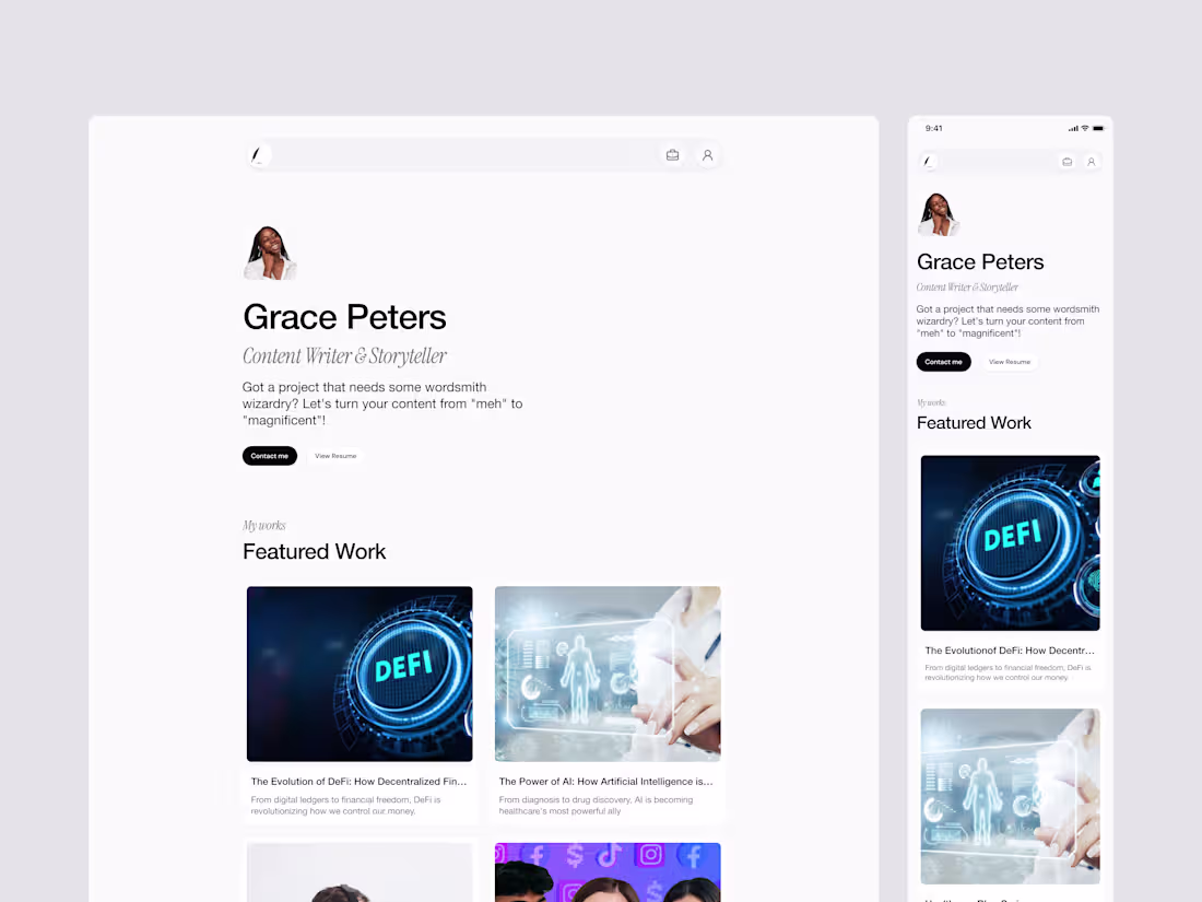 Cover image for Quill - Writer's Portfolio