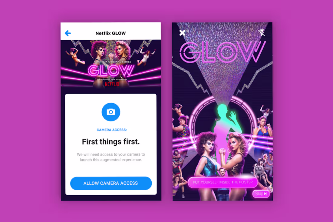 Cover image for Shazam for Netflix GLOW Augmented Reality Campaign