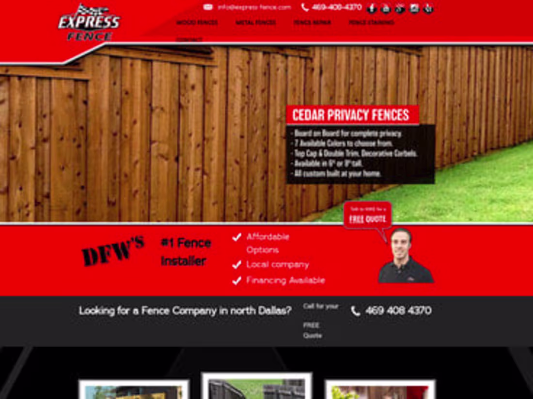 Cover image for Express Fence Website