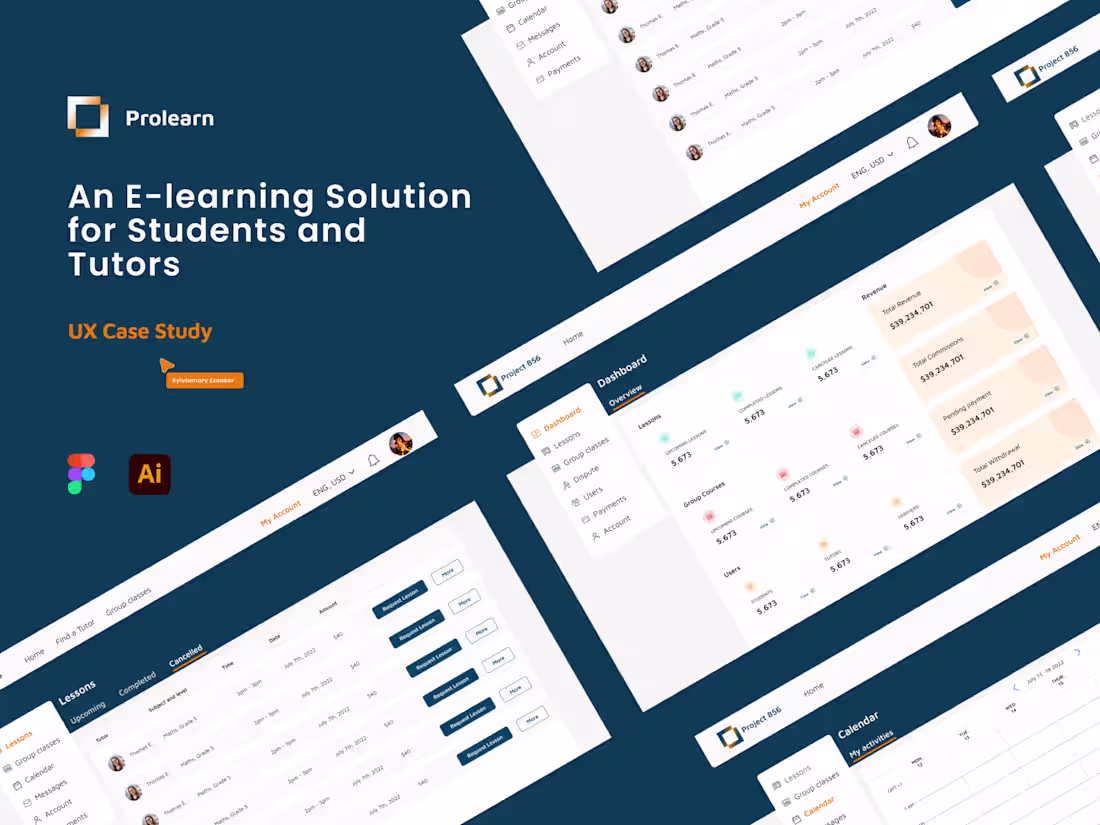 Cover image for UX/UI Design for E-learning Platform