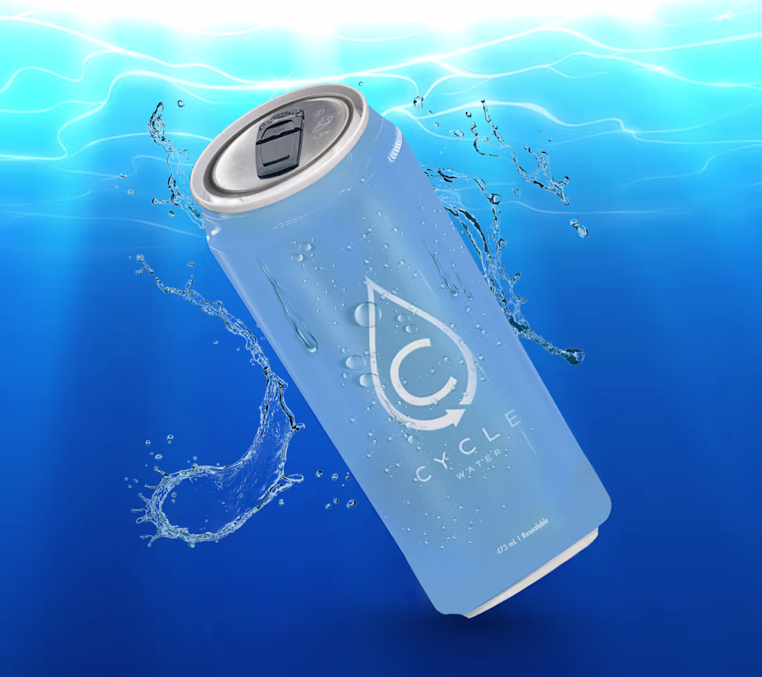 Cover image for 3D Water Cane Product Design with Realistic Water Effect