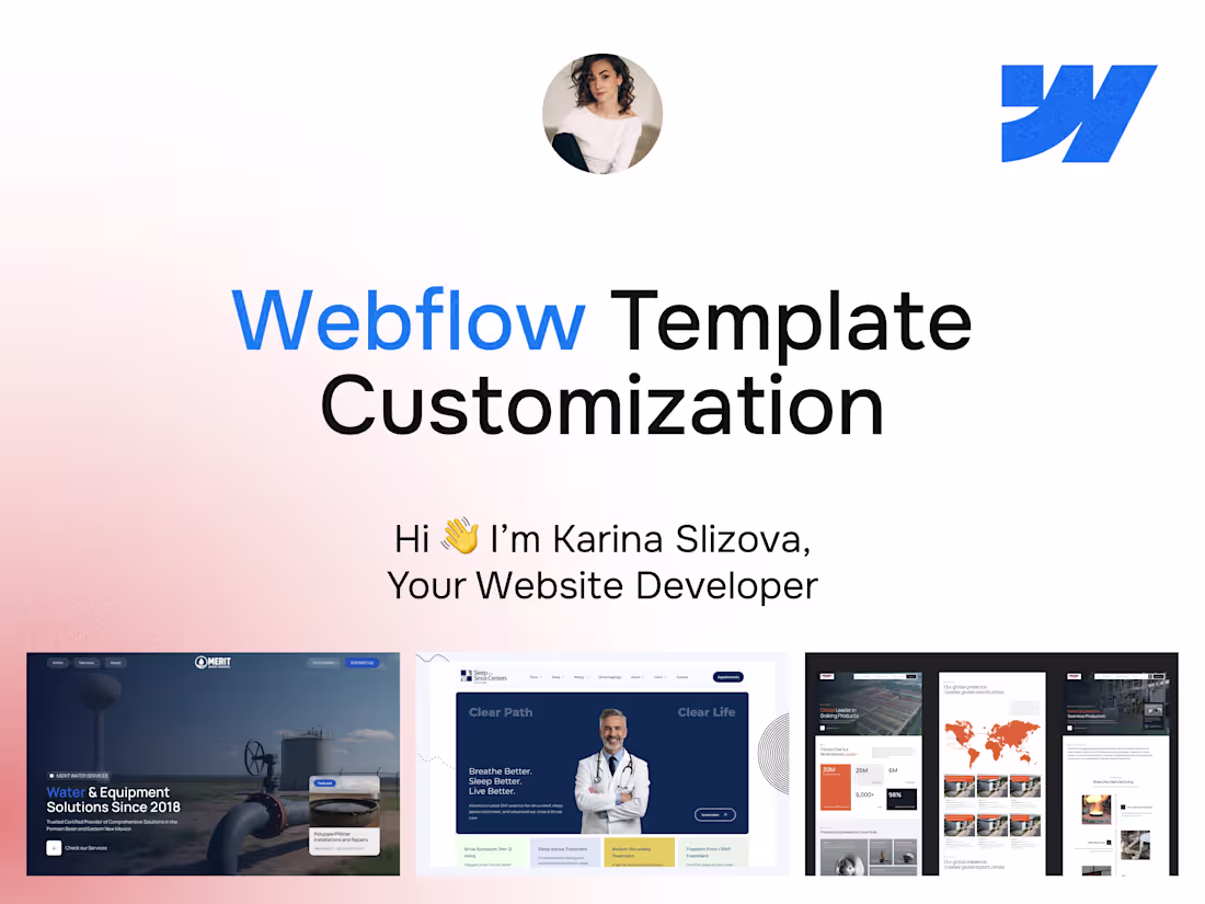 Cover image for Webflow CMS Website Template Customization Services