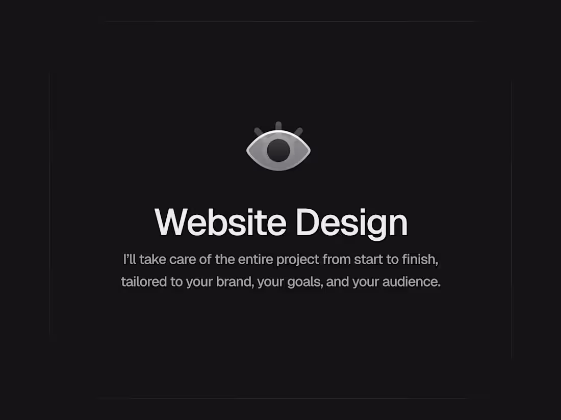 Cover image for Website Design