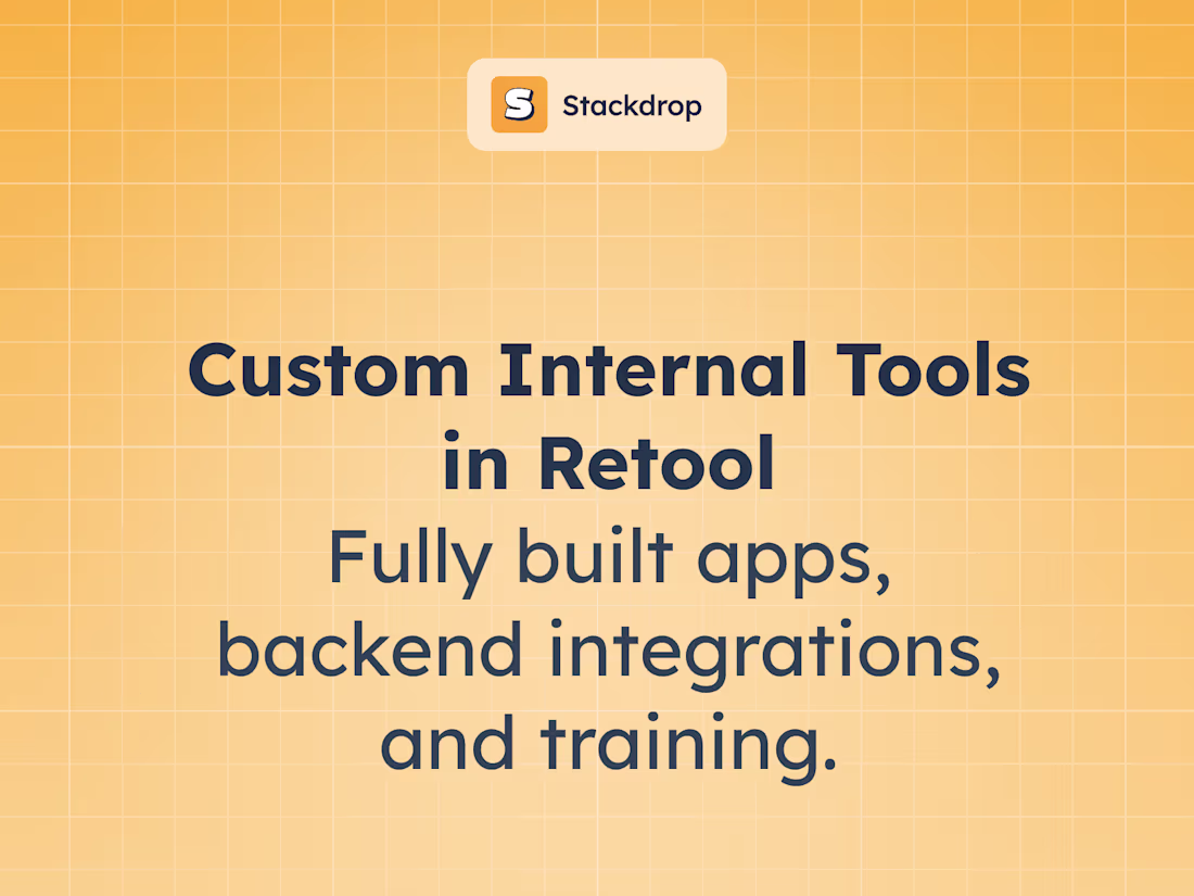 Cover image for Internal Tool Development (Retool Specialists)
