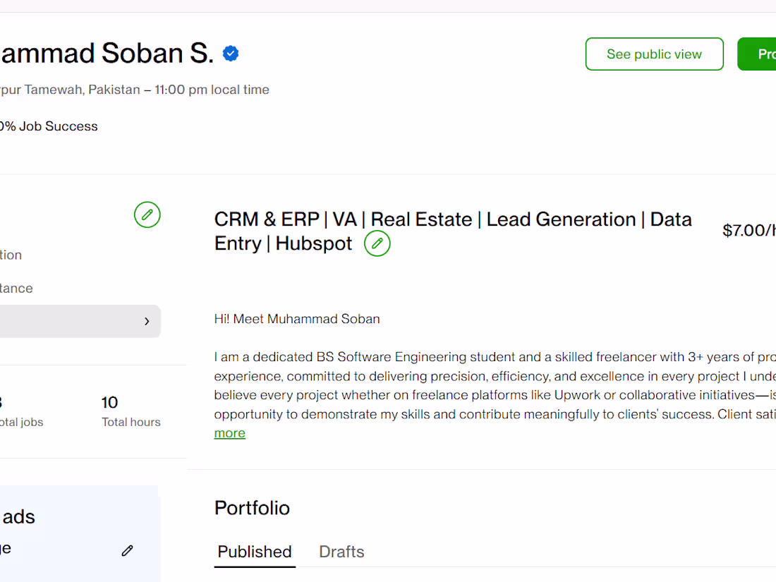 Cover image for Hi This Is Muhammad Soban an Expert Freelancer available Ful...