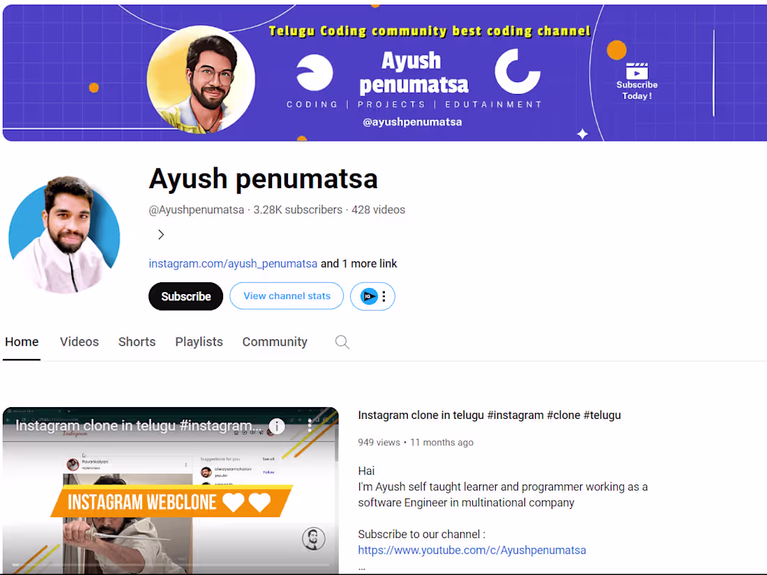 Cover image for Youtube classes with projects