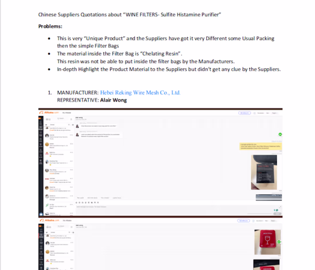 Cover image for China Souring for Wine Filters