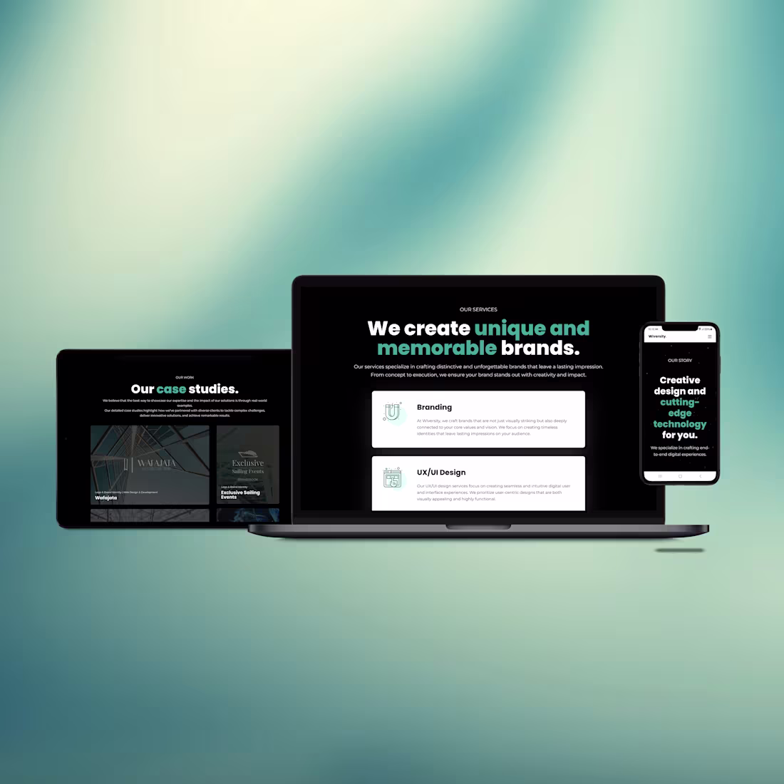 Cover image for We create unique and memorable