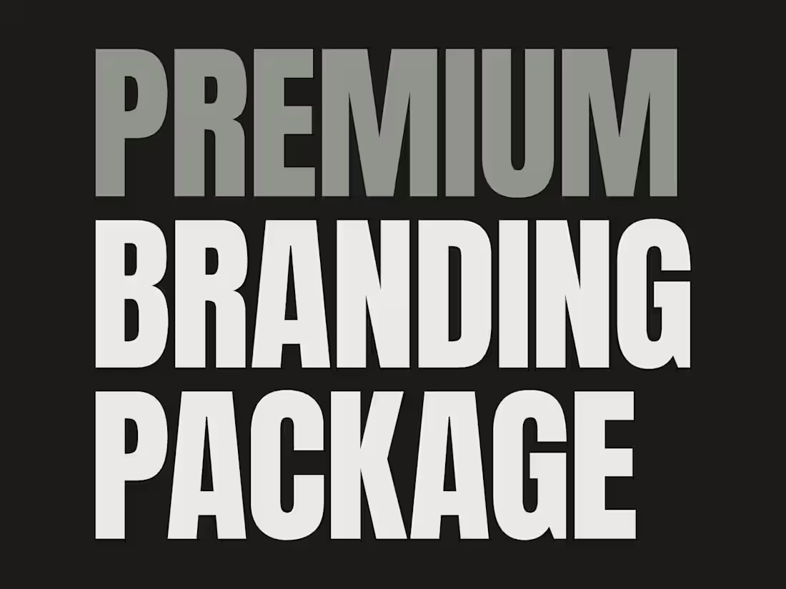 Cover image for Premium Branding Package