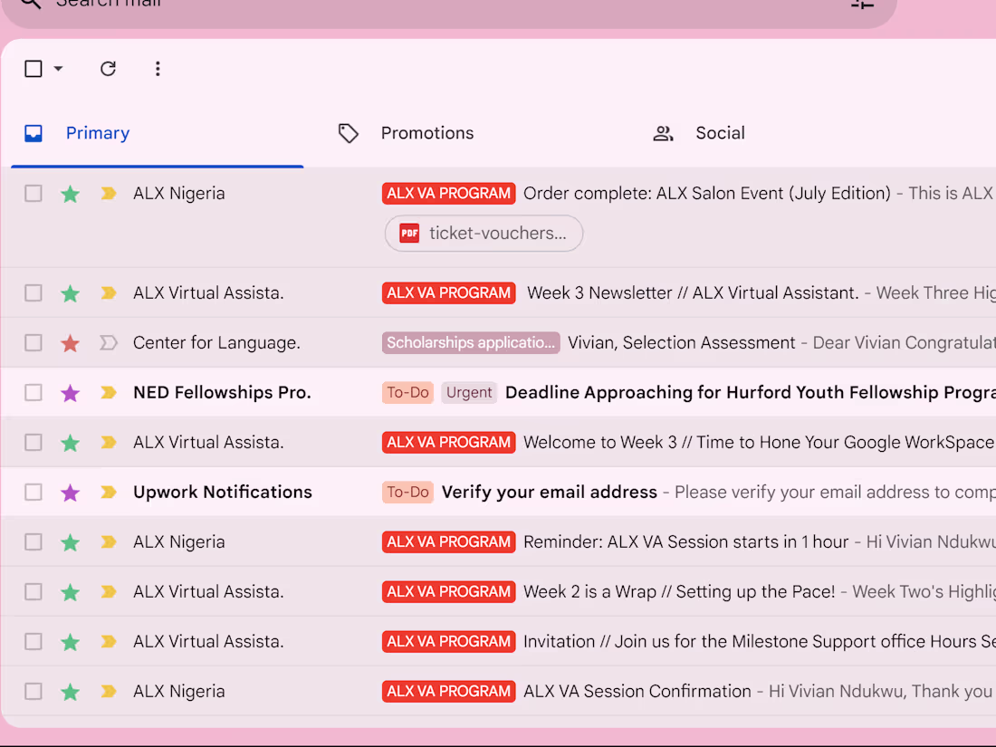 Cover image for Gmail Organization 