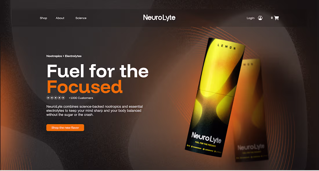 Cover image for Ecomm Website for Hydration Drink