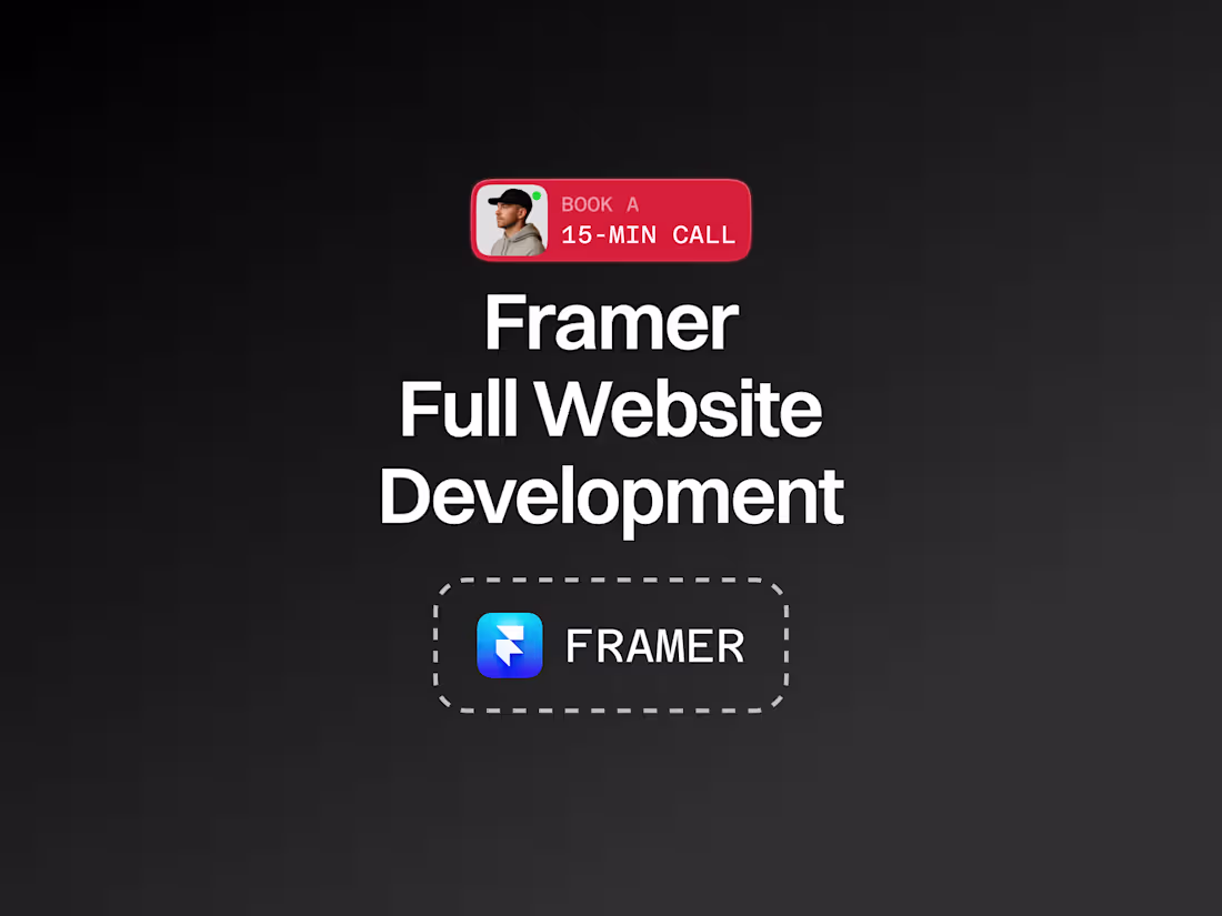 Cover image for Framer Full Website Development
