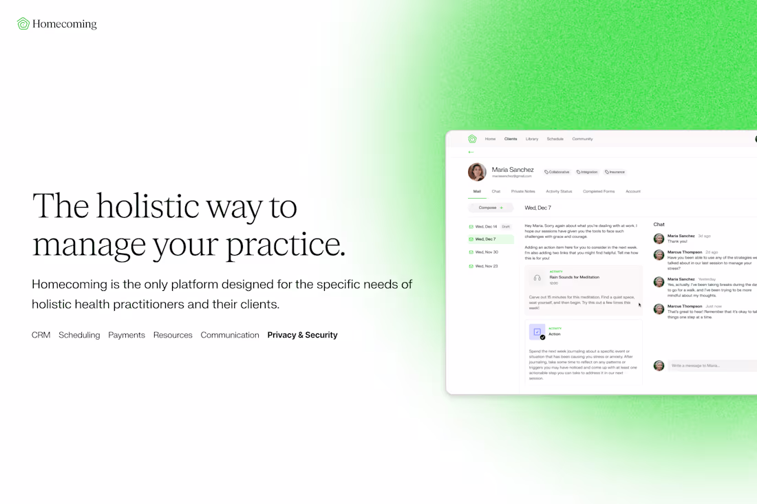 Cover image for Homecoming Platform + App (SaaS/Healthcare)