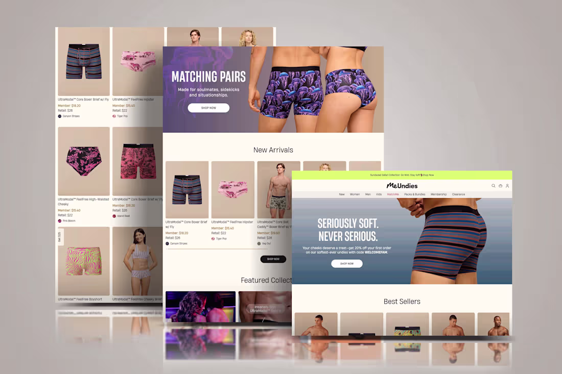 Cover image for Shopify Underwear and Loungewear Website | Ecommerce