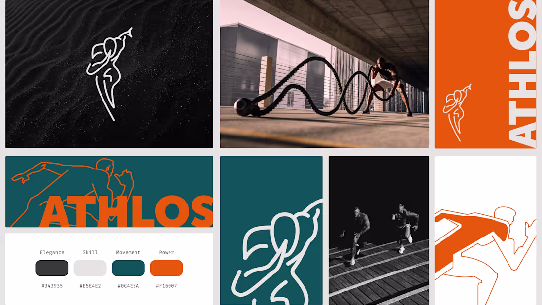 Cover image for Athlos Project - Branding and UI more at https://luismira.fr...