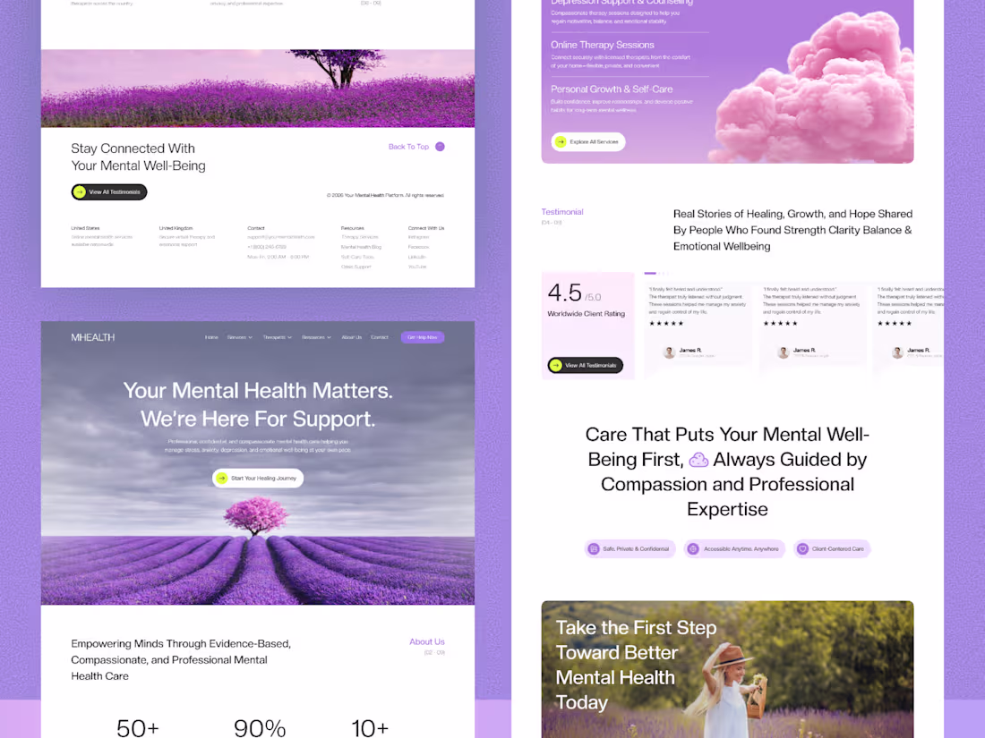 Cover image for MHEALTH - Mental Health Website