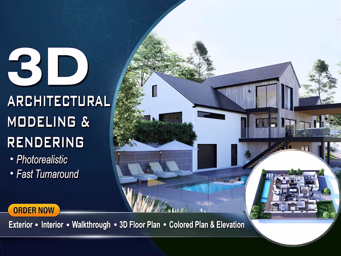 Cover image for Photorealistic Residential Exterior Rendering from References