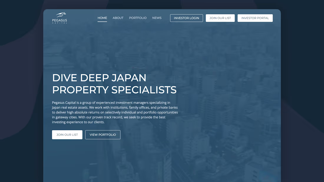 Cover image for Real Estate Investment Website
