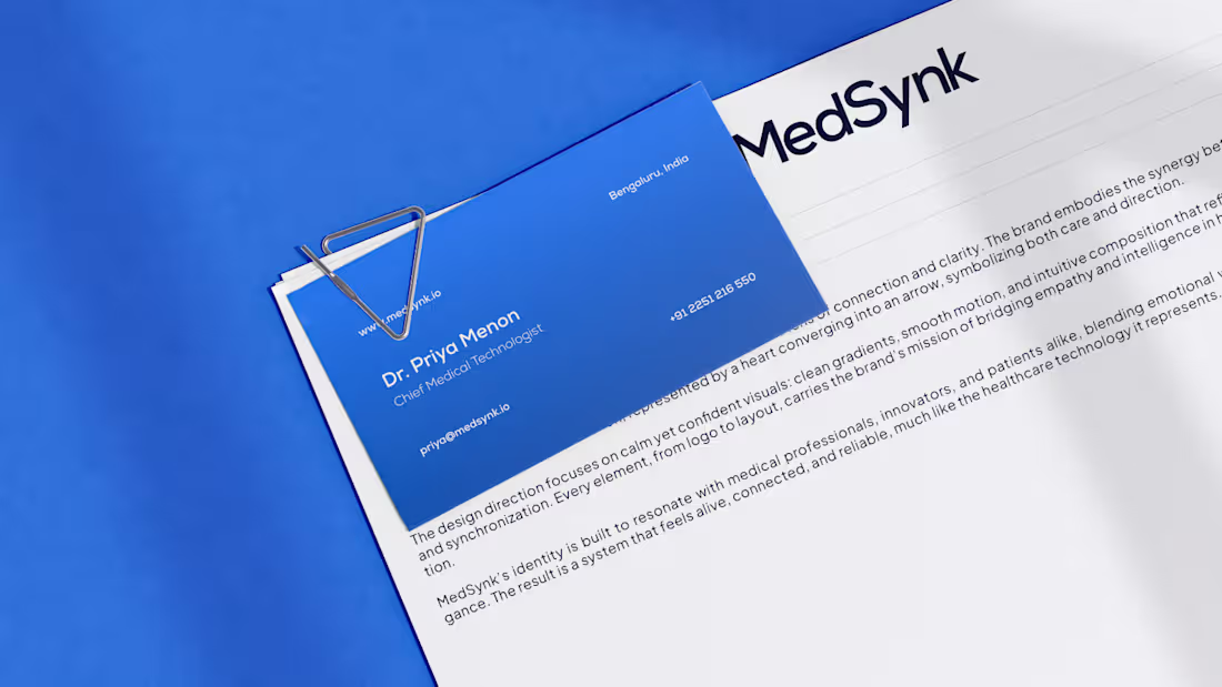 Cover image for Every heartbeat tells a story - MedSynk listens. 

This bran...