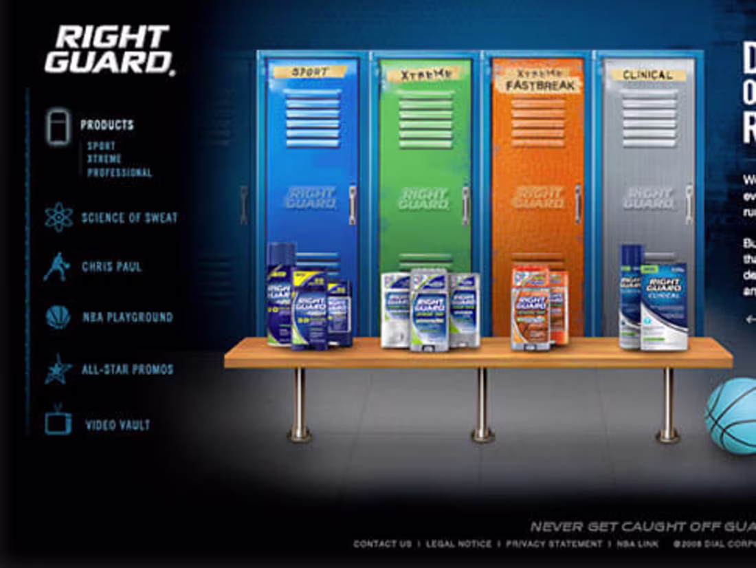 Cover image for NBA & Right Guard Promotional Website